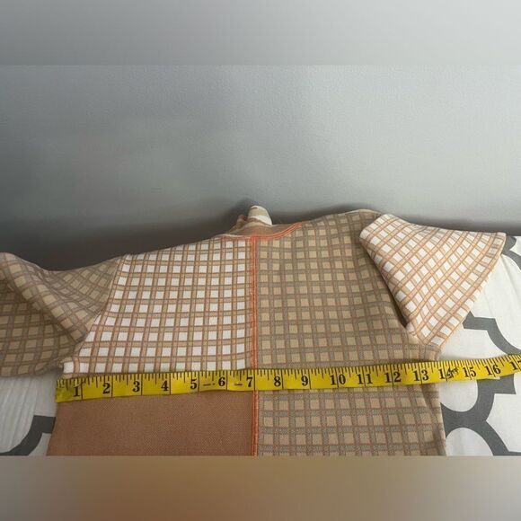 Jonathan Simkhai Xena Patchwork Pullover CaramelCombo NWT Size XS - Picture 5 of 9